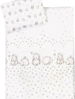 Julius Zöllner Kinderbettwäsche Igelchen, in 100x135cm passt in Babybetten von 70x140cm und 60x120cm, Renforcé, 2 teilig, mit kleinem Igel, 80x80 cm für Wiegen, Stubenwagen und Kinderwagen