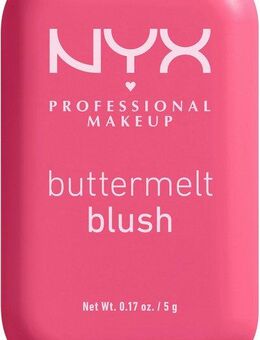 NYX Rouge Makeup Buttermelt Blush, Cremige, leichte Textur, variable Deckkraft, pflegende Formel.
