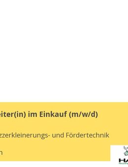 Sachbearbeiter(in) im Einkauf (m/w/d) - Dreisbach