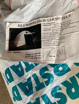 Iglu-Doppeldachzelt, gebraucht - Netphen