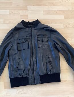 Lederjacke, Schwarz, Gr. XXL, Ziegenleder, Jacke, Leder - Lübeck