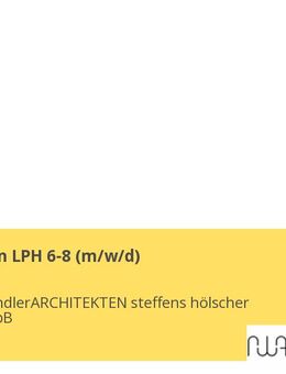 Architekt/in LPH 6-8 (m/w/d) - Trier