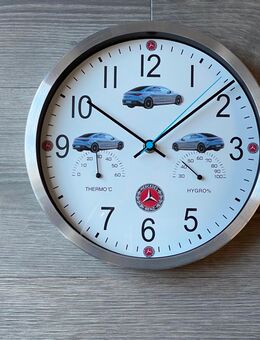 Wanduhr“Mercedes“E-Auto“Wetterstation“Sammler „EQE“Funkuhr - Hamburg Bergedorf