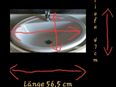 1 AUFSATZWASCHBECKEN WASCHBECKEN WEISS T) 47 cm B) 56,5 cm in 90419