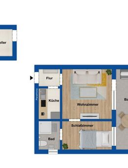 Gemütliche 2-Zimmer-Wohnung mitten im Harz - Ideal geeignet als Ferienwohnung oder Kapitalanlage - Walkenried