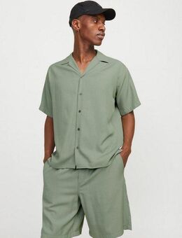 Jack & Jones Kurzarmhemd JPRCCAARON TENCEL RESORT SHIRT S/S LN