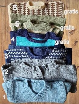 Handgestrickte Kinderpullover in verschiedenen Größen alle zum Superpreis und teilweise gratis - Niederfischbach
