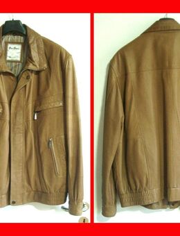 ❗neuw. hellbraune Herren Blouson-Lederjacke Gr. 58 v. Gino Ginera - Dassel