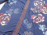 NEU * Blumen * Blüten * Flower * Glitzer Perlen Stickerei * Spitzen * Samt * Longsleeve T- Shirt * Jäckchen * Cardigan "BIBA by ESCADA" Gr. 36- 38/ S * blau * braun * - Riedlingen