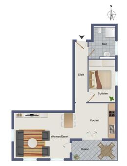 URBAN LIVING - Wohnen in der Karlsvorstadt in Öhringen Haus B Wohnung 1 im EG - Öhringen
