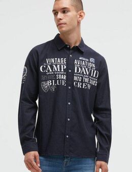 CAMP DAVID Langarmhemd aus Baumwolle