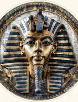 Ägyptische Küchenmagnete (Tut-Anch-Amun/Pharaonin), 8 cm/6 cm - Darmstadt