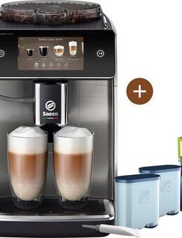 Saeco Kaffeevollautomat Saeco GranAroma Deluxe SM6685/00, Pflegeset CA6707/10 im Wert von UVP 49,99€