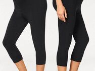 Neun Monate Umstandsleggings, 2er Pack Capri Hosen für Schwangerschaft und Stillzeit (Packung, 2-tlg), in Caprilänge