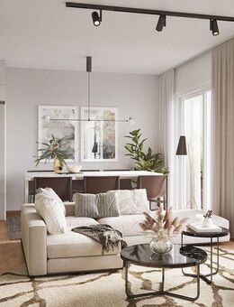 Lichtdurchflutete 3-Zimmer-Wohnung mit Süd-Terrasse und Fußbodenheizung in Erding - Erding