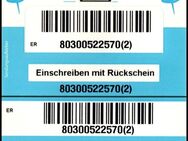 PIN AG: Marke für Zusatzleistung "Einschreiben mit Rückschein", blau, pfr. - Brandenburg (Havel)