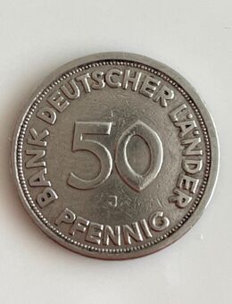 50 Pfennig Bank Deutscher Länder 1949 J - Zwickau