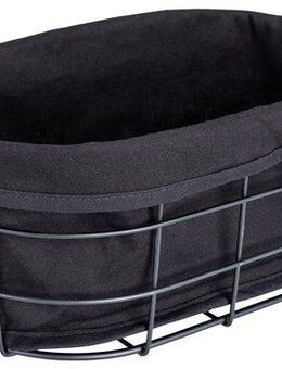 WENKO Brotkorb Modell Bela, Baumwolle, Metall, (1-tlg), modernes Brotkörbchen zum Servieren, herausnehmbare Baumwolleinlage