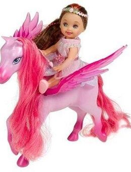 Kleine Barbie Shelly mit Pegasus - Neuenkirchen (Nordrhein-Westfalen)