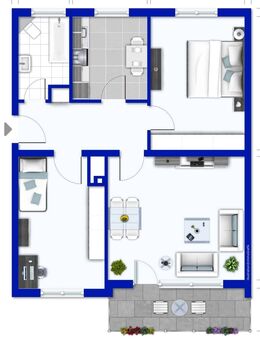 Helle 3-Zimmer-Wohnung in ruhiger Lage von Baden-Baden-Lichtental - Baden-Baden
