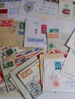 Briefmarken, Briefe, DDR, echt gelaufen - Erftstadt