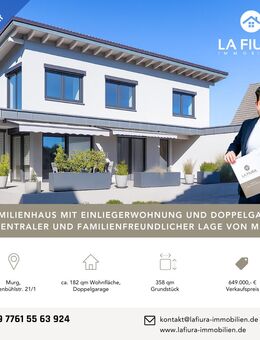 Familientraum mitten im Dorf - Neuwertiges Einfamilienhaus mit Doppelgarage und Einliegerwohnung - Murg