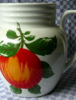 Vintage Krug mit Apfelmotiven aus den 70er Jahren - Bareuther Waldsassen Bavaria Germany - Niederfischbach