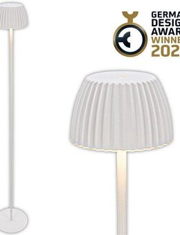 Briloner Leuchten LED Stehlampe Akku LED Stehleuchte, weiß