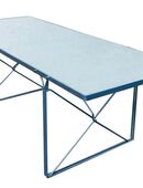 Vintage Design Tisch Glastisch Schreibtisch Konferenztisch in 59368