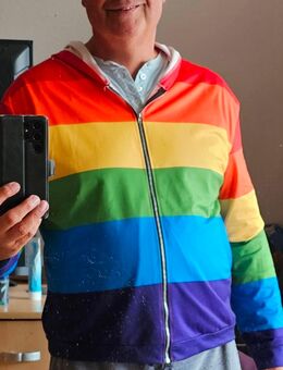 Gay - Hoodie Zip-Hoodie, Regenbogen, Rainbow - Ostrhauderfehn