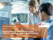 Regionsleitung - Gebäudewirtschaft (m/w/d) Abteilung Gebäudeunterhaltung - Mainz