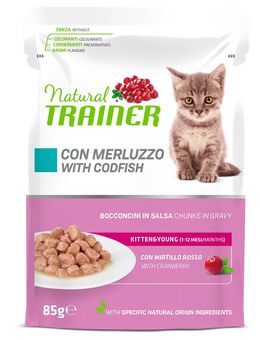 Natural Trainer zum Sonderpreis! - 24 x 85 g Kitten & Young Kabeljau
