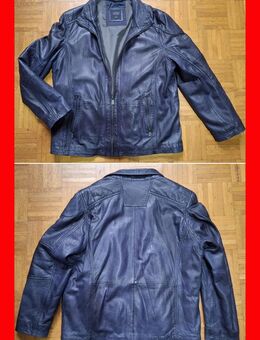 dunkelblaue Herren Lederjacke Gr. 56 v. Trapper - Dassel