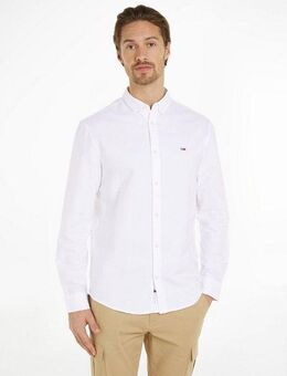 Tommy Jeans Langarmhemd TJM ENTRY REG OXFORD SHIRT mit Logoprägung