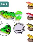 2 Stück Angelköder Frosch mit Doppel Angelhaken Fisch Köder Wobbler Kunstköder  11,90 €* in 78052