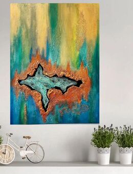 Abstrakt Acryl Gemälde 3D auf Leinwand - Bremen