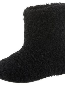 VERBENAS Yaiza Curly Hüttenschuhe, Homeslipper, Schlupfboots, Hausschuh in Kuschel-Optik