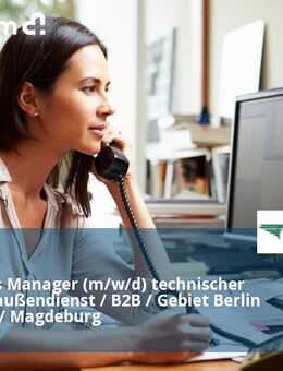 Area Sales Manager (m/w/d) technischer Vertriebsaußendienst / B2B / Gebiet Berlin / Rostock / Magdeburg - Rostock