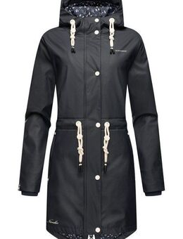 Navahoo Regenjacke Flower of Ocean Wasserdichter Damen Outdoor Regenmantel