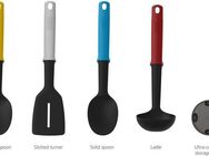 Joseph Joseph Kochbesteck-Set Elevate™ Slim (Set, 5-tlg., Storage stand, Slotted Turner, Slotted spoon, Solid spoon, Ladle), mit Ständer