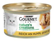 Gourmet Nature's Creations zum Sonderpreis! - Huhn mit Spinat & Tomaten 24 x 85 g