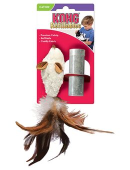 KONG Feather Mouse mit Katzenminze - 1 Stück