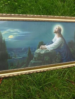 Christliches gerahmtes Bild - 86 x 45 cm - München Maxvorstadt
