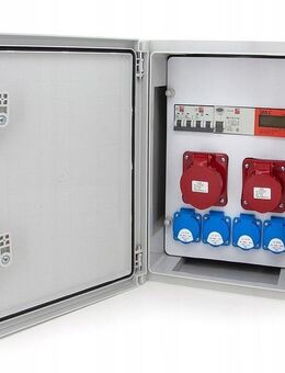 Elektro-Wandverteiler 1x 16A / 32A 4x230V komplett Set Baustromverteiler abschließbar - Wuppertal