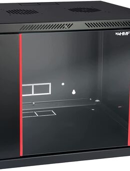 HMF Netzwerkschrank Serverschrank 19 Zoll 9 HE schwarz #66409-02 - Birkenfeld (Baden-Württemberg)