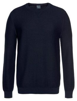 OLYMP Rundhalspullover OLYMP Strick Casual mit modischem Strukturmuster