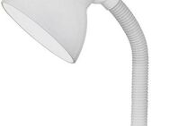 EGLO Tischleuchte BASIC, Ein-/Ausschalter, Leuchtmittel wechselbar, ohne Leuchtmittel, weiß / Ø12,5 x H30 cm / exkl. 1 x E27 (je max. 40W) / Wippschalter