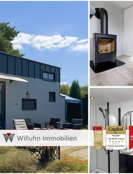 Tiny House mit uneinsehbarem Grundstück! Baujahr 2024 | Kamin | Fußbodenheizung | PV-Anlage u.v.m. - Machern