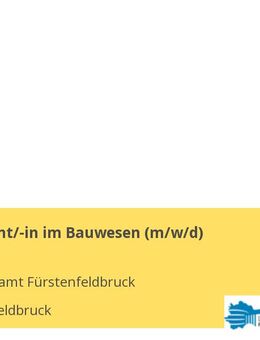 Werkstudent/-in im Bauwesen (m/w/d) - Fürstenfeldbruck