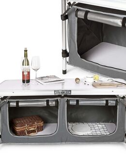 Outdoor Campingschrank Alu klappbar Zeltschrank Campingküche Faltschrank Camping Küche - Wuppertal